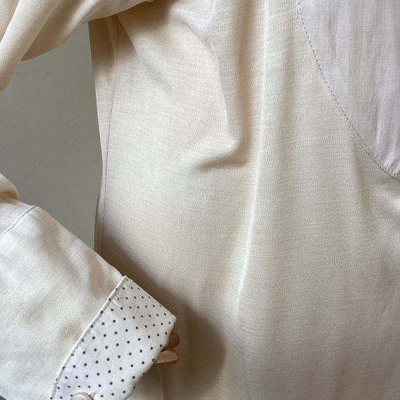 Stella McCartney Vintage Rare Runway Neutral Beige Tunic Top SZ 2/38 - Picture 12 of 14